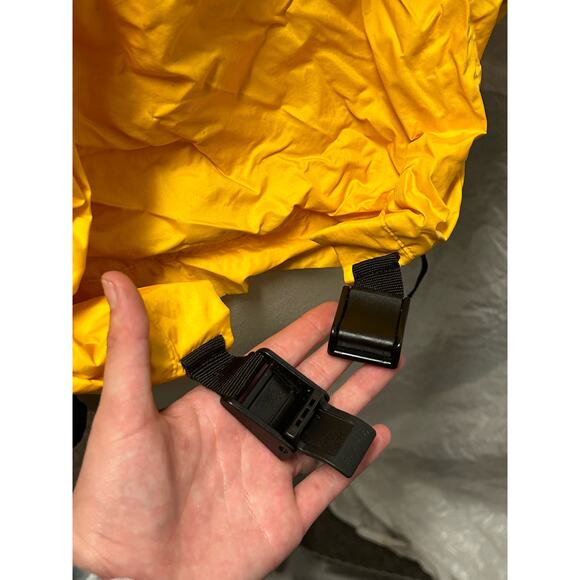 DNKY Medium Yellow Reflective Windbreaker Jacket, Zipup Pockets and Middle - Picture 7 of 9